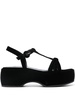 Lily 60mm velvet-effect sandals 