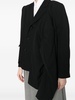 asymmetric sleeve suit