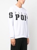 LS logo-print cotton sweatshirt