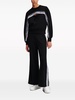 logo-tape wide-leg trousers