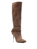 Padlock 120mm suede boots