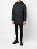 detachable-hood padded coat