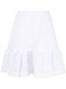 Ruffled cloqué mini skirt