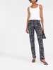 crystal-embellished straight-leg trousers