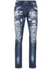 logo-print straight-leg jeans