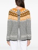 patterned-jacquard sweater