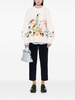 floral-embroidered ribbed-knit sweater