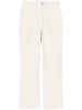 flared cropped corduroy trousers