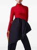 draped-detailed trousers