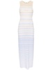 Zade chevron-knit maxi dress