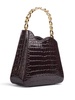 Ivy crocodile-effect tote bag