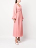 twisted crepe maxi dress