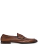 penny-slot leather loafers