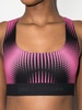 geometric-print sports bra