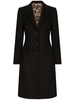 single-breasted wool-cashmere coat