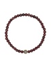 14kt yellow gold garnet bead bracelet