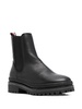 pebbled-finish chelsea ankle boots