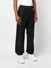 logo-patch wide-leg trousers