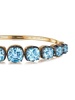 18kt yellow gold cushion topaz collect bangle