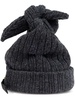 logo-lettering knotted wool beanie 