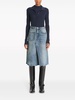 Deconstructed denim skirt