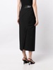 panelled midi skirt