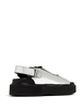 buckled flatform leather sandals