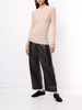 high-waist leather culottes