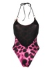 leopard-print swimsuit