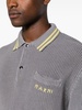 chunky-knit polo shirt