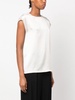 round-neck silk-blend tank top