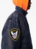 eagle-patch distressed-effect jacket 