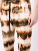 tie-dye print cotton track pants