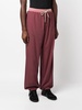 wide-leg drawstring track pants