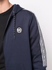 logo-patch zip-up hoodie 