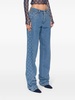 mid-rise straight-leg jeans