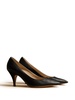 The River 75mm leather pumps