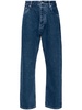 low-rise straight-leg jeans