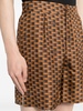 Pennant-print silk shorts