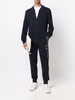 logo-embroidered drawstring cotton track pants