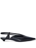 slingback leather pumps