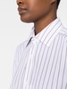 long-sleeve pinstripe-pattern shirt