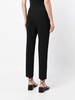 cropped high-waisted trousers