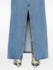 Blue Moon Laser Denim Maxi Skirt