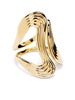 18k yellow gold Stream Line open ring