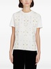 floral-embroidered cotton T-shirt