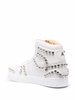 crystal-studded high-top sneakers