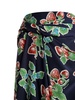 strawberry-print silk midi skirt