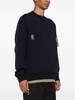 stud-detailed jersey sweatshirt