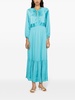 keyhole satin maxi dress